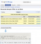 Google Ad Manager: Generate HTML Code