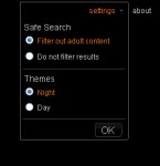 SearchMe settings
