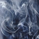 abstract backdrop of dynamic smoke creating waves in air