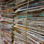 Stack of newspapers